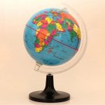 Classic geographic globe