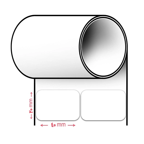 لیبل پرینتر سایز 40 * 20 (دو ردیفه)