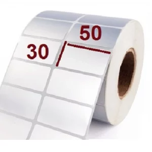 لیبل کاغذی سایز 50*30 میلی متر