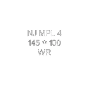 کاغذ پشت چسبدار نواجت 100 برگی 160 گرمی NJ MPL 4 - 145x100 WR