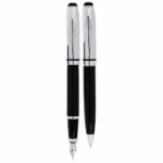 EUROPEN FORT pen and autograph set, semi-black steel body