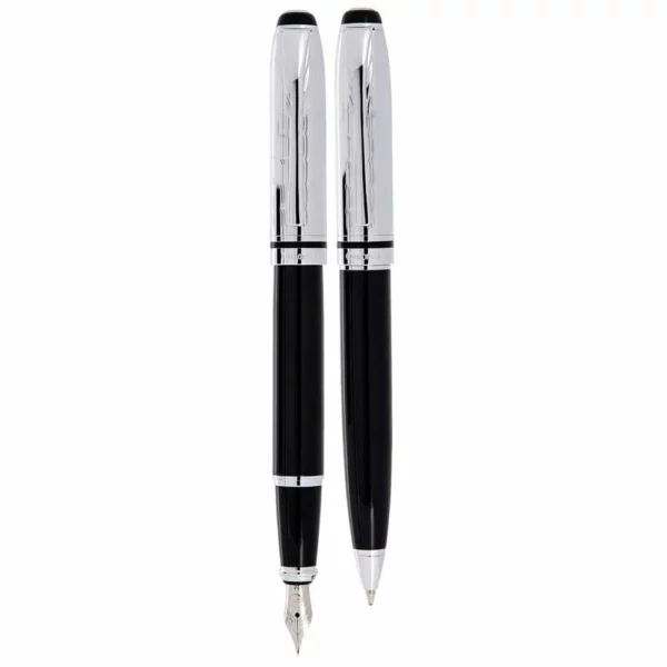 EUROPEN FORT pen and autograph set, semi-black steel body