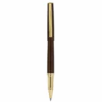 IPLOMAT MULLER Diplomat fountain pen, brown body, yellow clip