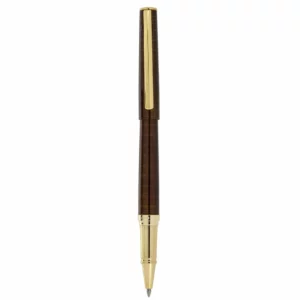 IPLOMAT MULLER Diplomat fountain pen, brown body, yellow clip